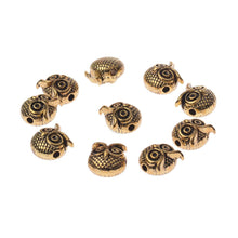 Load image into Gallery viewer, Charm Handmade DIY Making Owl Head Alloy Beads Animal Charm Bracelets 10 PCS
