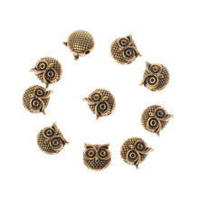 Load image into Gallery viewer, Charm Handmade DIY Making Owl Head Alloy Beads Animal Charm Bracelets 10 PCS
