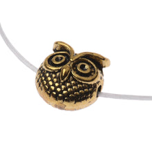 Load image into Gallery viewer, Charm Handmade DIY Making Owl Head Alloy Beads Animal Charm Bracelets 10 PCS
