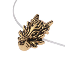 Load image into Gallery viewer, Charm Handmade DIY Making Dragon Head Alloy Beads Animal Charm Bracelet 10 PCS

