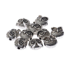 Load image into Gallery viewer, Charm Handmade DIY Making Owl Head Alloy Beads Animal Charm Bracelets 10 PCS
