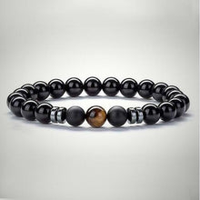 Load image into Gallery viewer, Charms Agate Beaded Bracelets Men Women Natural Tiger Eye Stone Beads Bracelets
