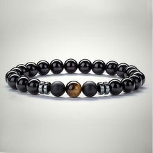 Load image into Gallery viewer, Charms Agate Beaded Bracelets Men Women Natural Tiger Eye Stone Beads Bracelets
