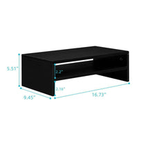 Load image into Gallery viewer, Computer Monitor Riser Laptop Screen TV Desktop Stand Storage Table 2-Shelf
