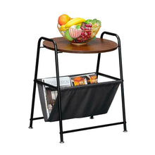 Load image into Gallery viewer, End Table Sofa Side End Storage Shelf Living Room Bedroom Furniture Brown Stand
