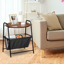 Load image into Gallery viewer, End Table Sofa Side End Storage Shelf Living Room Bedroom Furniture Brown Stand
