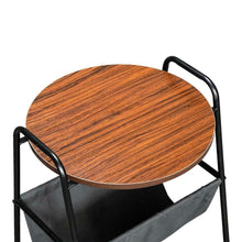 Load image into Gallery viewer, End Table Sofa Side End Storage Shelf Living Room Bedroom Furniture Brown Stand
