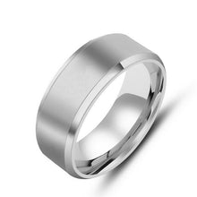 Load image into Gallery viewer, Fashion 8MM Stainless Steel Rings for Men Band Titanium Jewelry Size 6-12

