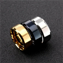 Load image into Gallery viewer, Fashion 8MM Stainless Steel Rings for Men Band Titanium Jewelry Size 6-12
