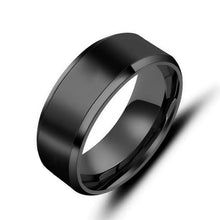 Load image into Gallery viewer, Fashion 8MM Stainless Steel Rings for Men Band Titanium Jewelry Size 6-12
