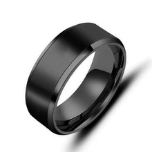 Load image into Gallery viewer, Fashion 8MM Stainless Steel Rings for Men Band Titanium Jewelry Size 6-12
