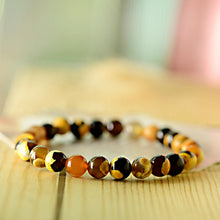 Load image into Gallery viewer, Fashion 8mm Natural Stone Colorful Spots Beaded Women Men&#39;s Bracelets Jewelry
