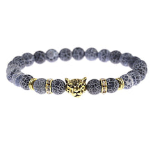 Load image into Gallery viewer, Fashion Men Women Natural Stone Gemstone Beads Lion&#39;s Head Bracelets Jewelry
