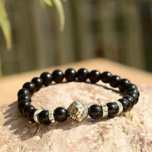 Load image into Gallery viewer, Fashion Men Women Natural Stone Gemstone Beads Lion&#39;s Head Bracelets Jewelry
