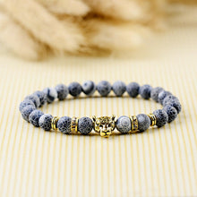 Load image into Gallery viewer, Fashion Men Women Natural Stone Gemstone Beads Lion&#39;s Head Bracelets Jewelry
