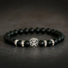 Load image into Gallery viewer, Fashion Men Women Natural Stone Gemstone Beads Lion&#39;s Head Bracelets Jewelry

