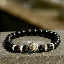 Load image into Gallery viewer, Fashion Men Women Natural Stone Gemstone Beads Lion&#39;s Head Bracelets Jewelry
