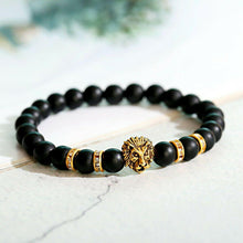 Load image into Gallery viewer, Fashion Men Women Natural Stone Gemstone Beads Lion&#39;s Head Bracelets Jewelry
