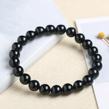 Load image into Gallery viewer, Fashion Natural Stone 8mm Beads Black Obsidian Gemstone Yoga Bracelet Jewelry
