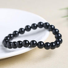 Load image into Gallery viewer, Fashion Natural Stone 8mm Beads Black Obsidian Gemstone Yoga Bracelet Jewelry
