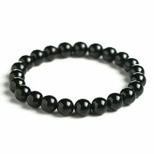 Load image into Gallery viewer, Fashion Natural Stone 8mm Beads Black Obsidian Gemstone Yoga Bracelet Jewelry
