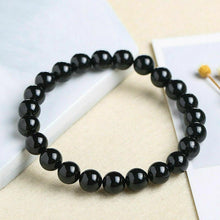 Load image into Gallery viewer, Fashion Natural Stone 8mm Beads Black Obsidian Gemstone Yoga Bracelet Jewelry

