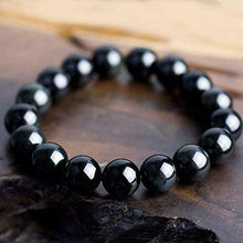 Load image into Gallery viewer, Fashion Natural Stone 8mm Beads Black Obsidian Gemstone Yoga Bracelet Jewelry
