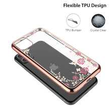 Load image into Gallery viewer, For iPhone 11,11 Pro, Xs Max, XR Crystal Clear Case Glitter Soft TPU Slim Cover
