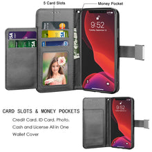 Load image into Gallery viewer, For iphone 11,11 Pro Max Flip Leather Wallet Case Card Holder Kickstand Cover
