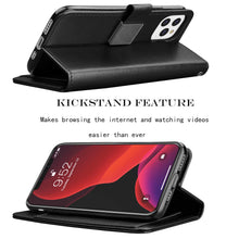 Load image into Gallery viewer, For iphone 11,11 Pro Max Flip Leather Wallet Case Card Holder Kickstand Cover
