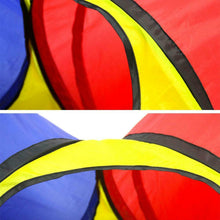 Load image into Gallery viewer, Kids 4-way Play Tunnel Tent Children Pop-up Adventure Tube Pets Crawl Hide Toy
