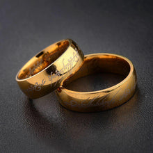 Load image into Gallery viewer, Lord of the Rings The One Ring Lotr Stainless Steel Fashion Men&#39;s Ring Size 6-13
