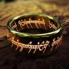 Load image into Gallery viewer, Lord of the Rings The One Ring Lotr Stainless Steel Fashion Men&#39;s Ring Size 6-13
