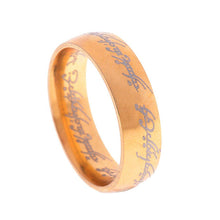 Load image into Gallery viewer, Lord of the Rings The One Ring Lotr Stainless Steel Fashion Men&#39;s Ring Size 6-13
