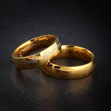 Load image into Gallery viewer, Lord of the Rings The One Ring Lotr Stainless Steel Fashion Men&#39;s Ring Size 6-13
