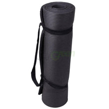 Load image into Gallery viewer, New 10mm Thick Non-Slip Yoga Mat Pad Exercise Fitness Light Weight 72 x24  Black

