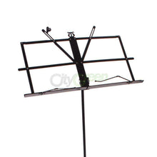 Load image into Gallery viewer, New Black Adjustable Folding Sheet Music Stands with Bag
