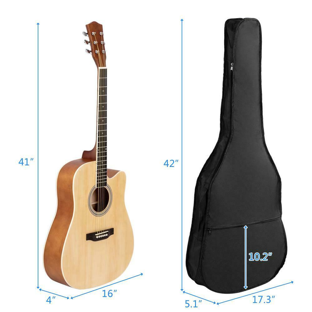 New High Quality Material and Compact Size Acoustic Guitar Bag 41 Inch Black
