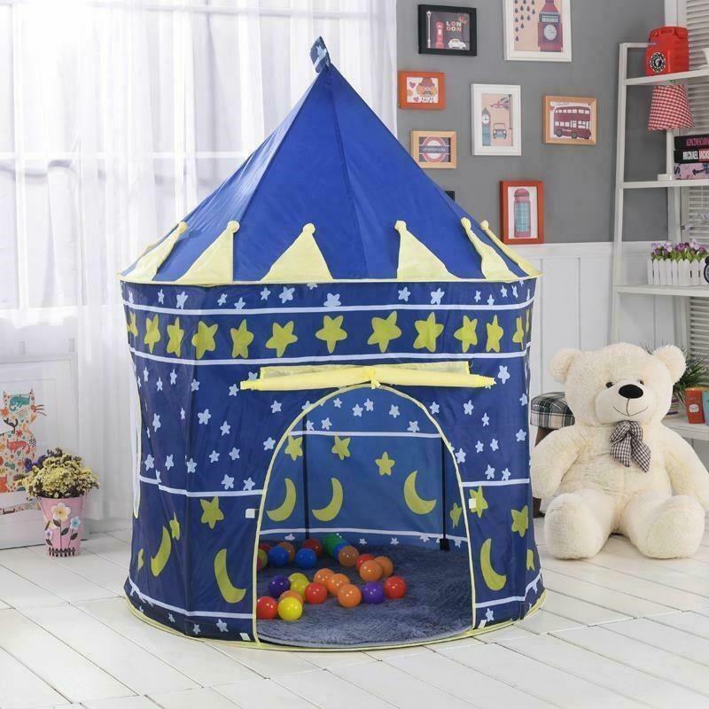 Portable Folding Fairy Play Tent Children Kids Castle Cubby Play House Toy