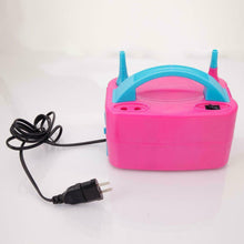 Load image into Gallery viewer, Portable High Power Two Nozzle Color Air Blower Electric Balloon Inflator Pump
