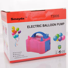 Load image into Gallery viewer, Portable High Power Two Nozzle Color Air Blower Electric Balloon Inflator Pump
