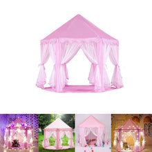 Load image into Gallery viewer, Princess Castle Play House Large Indoor/Outdoor Kids Play Tent for Girls Pink

