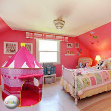 Load image into Gallery viewer, Princess Castle Play House Large Indoor Outdoor Kids Play Tent for Girls Pink
