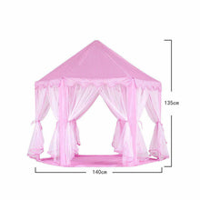 Load image into Gallery viewer, Princess Castle Play House Large Indoor/Outdoor Kids Play Tent for Girls Pink
