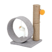 Load image into Gallery viewer, Small Cat Tree Cat Tower for Kitty w/ Toys Condos and Sisal Post
