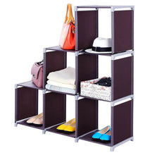 Load image into Gallery viewer, Storage Organizer Closet 6/9 Multi Black Closet Stacker Clothes Modular Cubes
