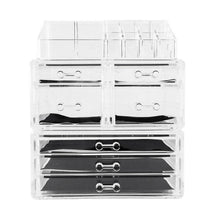 Load image into Gallery viewer, Thick Acrylic Makeup Cosmetic Case Organizer Drawer Divider Jewelry Display Box
