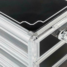 Load image into Gallery viewer, Thick Acrylic Makeup Jewelry Case Organizer Storage Holder Box 4-Drawers New
