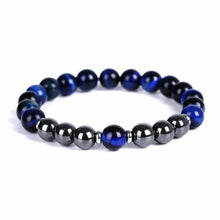 Load image into Gallery viewer, Triple Protection Luck Hematite Beads Black Obsidian Tiger&#39;s Eye Stone Bracelets
