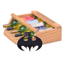 Load image into Gallery viewer, Unisex Women Men Bat Batman Pendant Necklace Black Alloy Stainless Steel Charm
